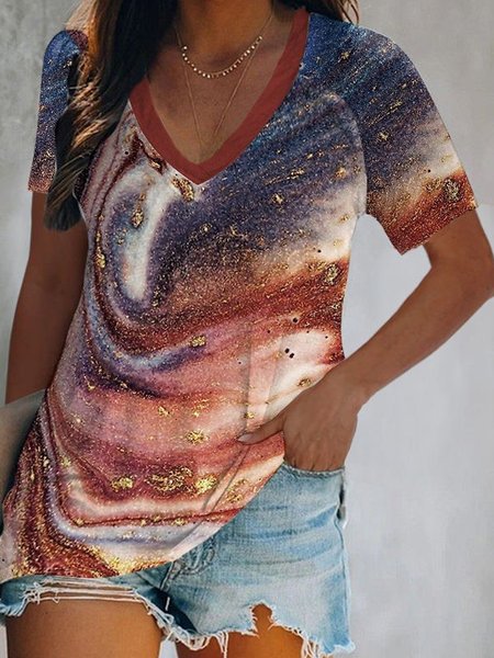 Gradient printing new product spring comfortable casual lady T-shirt, Multicolor, T-Shirts
Gradient printing new product spring comfortable casual lady T-shirt, Multicolor, T-Shirts