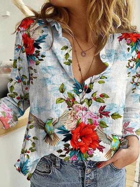 Long sleeve shirt collar geometric flower Animal Bird Print Blouse Shirt Plus Size, Blue, Shirts & Blouses
Long sleeve shirt collar geometric flower Animal Bird Print Blouse Shirt Plus Size, Blue, Shirts & Blouses