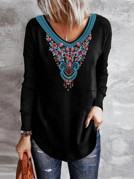 Regular Fit Cotton Blends Off Shoulder Floral Shirts & Tops, Black, Long sleeve tops
Regular Fit Cotton Blends Off Shoulder Floral Shirts & Tops, Black, Long sleeve tops