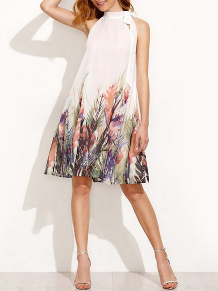 White Floral Print Knee Length Casual Midi Dress, Multicolor, Floral Dresses
White Floral Print Knee Length Casual Midi Dress, Multicolor, Floral Dresses