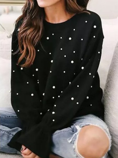 Polka Dot Print Spring New Designer Temperament Ladies Sweater, Black, Sweatshirts & Hoodies
Polka Dot Print Spring New Designer Temperament Ladies Sweater, Black, Sweatshirts & Hoodies