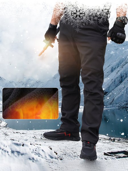 Men's Outdoor Adventure Plus Fleece Cold Protection Windproof Waterproof Mountaineering Ski Casual Pants, Black, Pants
Men's Outdoor Adventure Plus Fleece Cold Protection Windproof Waterproof Mountaineering Ski Casual Pants, Black, Pants