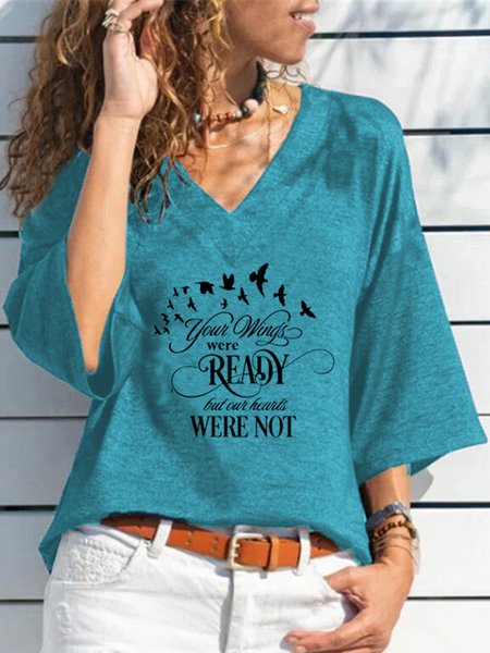 Cotton Blends Off Shoulder V Neck Casual Loosen Animal Letter Shirts & Tops, Blue, T-Shirts
Cotton Blends Off Shoulder V Neck Casual Loosen Animal Letter Shirts & Tops, Blue, T-Shirts