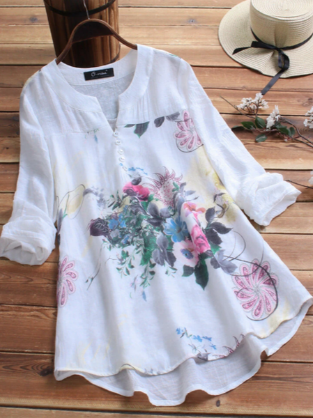 Vintage Print Patchwork Blouse for Women Vintage Floral Shirts & Tops, White, Blouses & Shirts
Vintage Print Patchwork Blouse for Women Vintage Floral Shirts & Tops, White, Blouses & Shirts