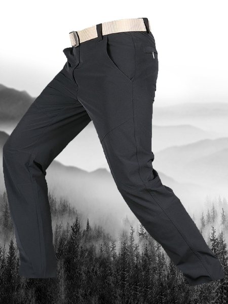 Men's Outdoor Tactical Cargo Casual Pants, Black, Pants