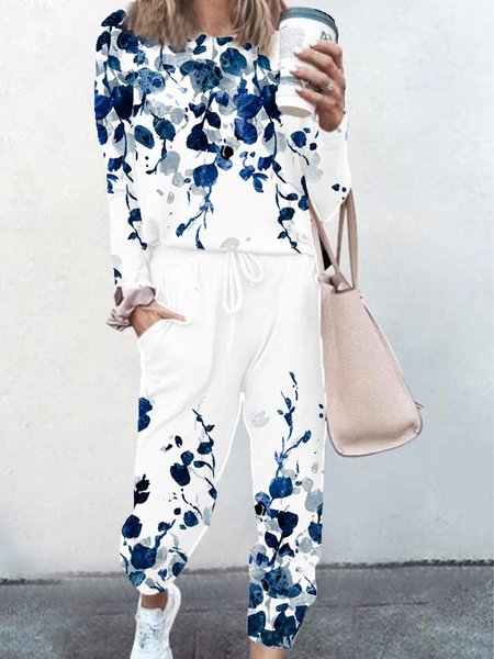 Floral Print Spring New Ladies Casual Sweater Pants Two Piece Set, Multicolor, Suit Set
Floral Print Spring New Ladies Casual Sweater Pants Two Piece Set, Multicolor, Suit Set