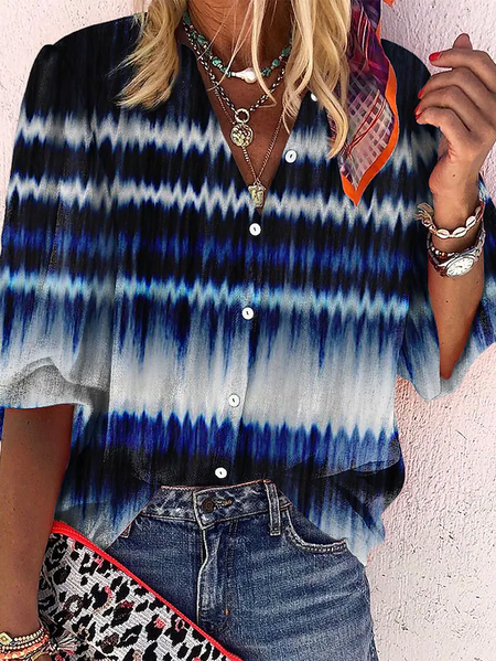 Ombre Striped Regular Fit Casual Shirt Collar Shirts & Tops, Blue, Shirts & Blouses
Ombre Striped Regular Fit Casual Shirt Collar Shirts & Tops, Blue, Shirts & Blouses