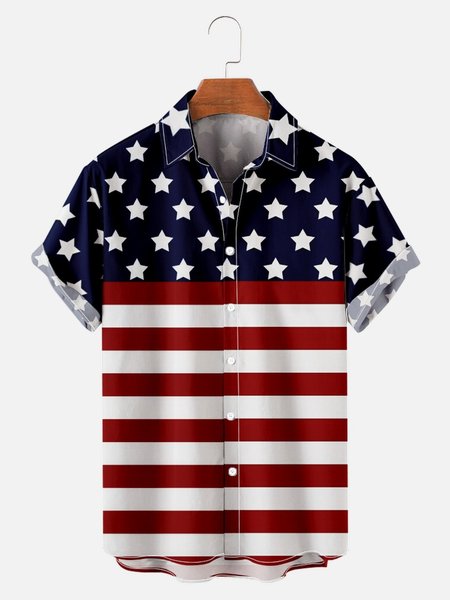 Flag Casual Short Sleeve Short Sleeve Polo Shirt, As picture, Short Sleeves Shirts
Flag Casual Short Sleeve Short Sleeve Polo Shirt, As picture, Short Sleeves Shirts