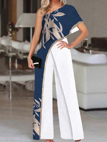 Trendy Leaf Print Off Shoulder Jumpsuit Women's, Blue, Jumpsuits&Rompers
Trendy Leaf Print Off Shoulder Jumpsuit Women's, Blue, Jumpsuits&Rompers