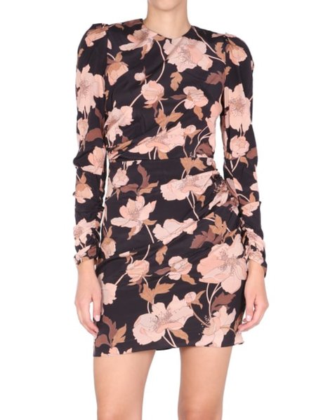 High Stretch Skinny Floral Dress, As picture, Mini Dresses