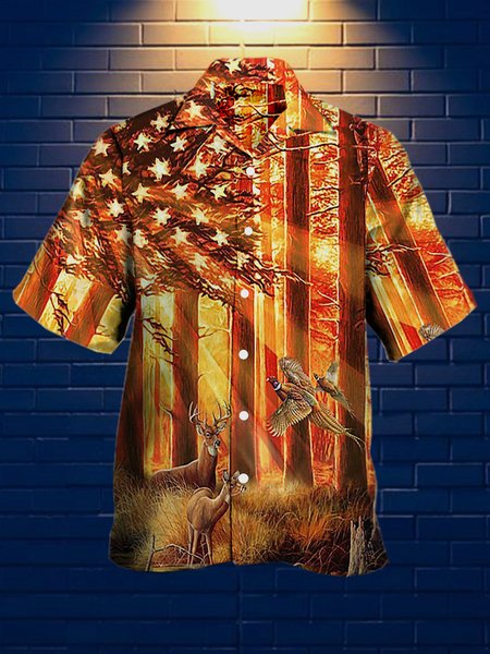 Mens America Flag Sunset Print Casual Breathable Short Sleeve Hawaiian Shirts, Yellow, Men's Floral shirt
Mens America Flag Sunset Print Casual Breathable Short Sleeve Hawaiian Shirts, Yellow, Men's Floral shirt