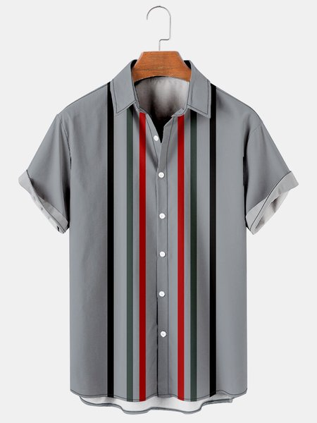Mens Casual Vintage Striped Casual Breathable Short Sleeve Hawaiian Shirts, Gray, Shirts & Blouse
Mens Casual Vintage Striped Casual Breathable Short Sleeve Hawaiian Shirts, Gray, Shirts & Blouse
