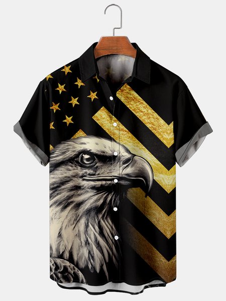 Mens American Eagle Print Casual Breathable Hawaiian Short Sleeve Shirt, As picture, Men's Floral shirt
Mens American Eagle Print Casual Breathable Hawaiian Short Sleeve Shirt, As picture, Men's Floral shirt