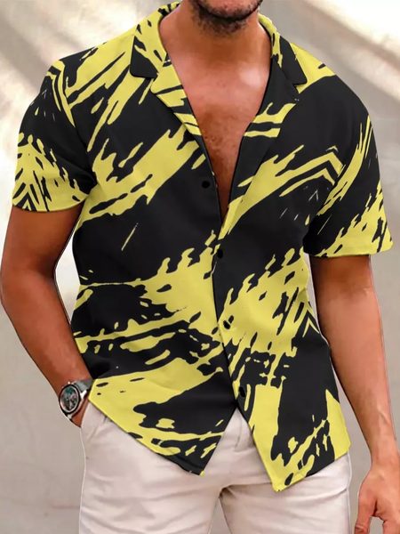 Abstract Art Printed Short Sleeve Shirts & Tops, As picture, Short Sleeves Shirts
Abstract Art Printed Short Sleeve Shirts & Tops, As picture, Short Sleeves Shirts