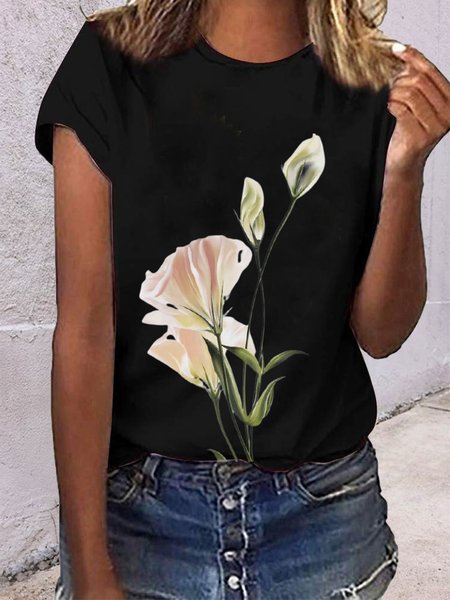 Floral Lily Print Easter Theme Spring New Designer Women Short Sleeve T-Shirt, Multicolor, T-Shirts
Floral Lily Print Easter Theme Spring New Designer Women Short Sleeve T-Shirt, Multicolor, T-Shirts