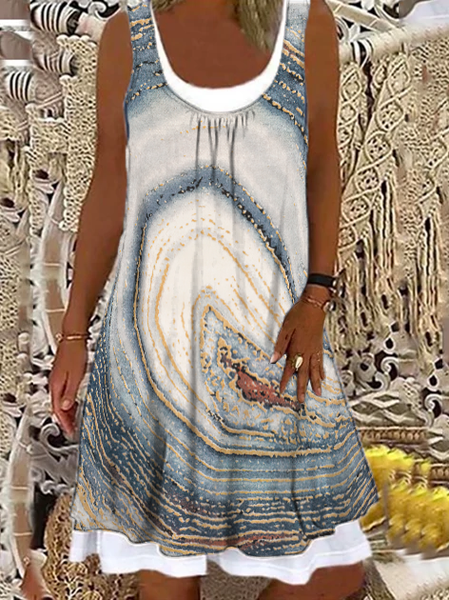 Casual Abstract U-Neck Regular Fit Sleeveless Knee Dresses, Gray, Dresses
Casual Abstract U-Neck Regular Fit Sleeveless Knee Dresses, Gray, Dresses