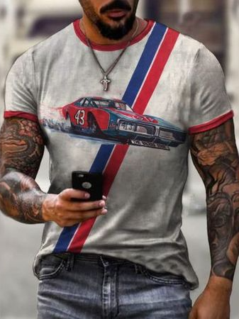 Casual Letters & Geometric Collection Digital Print Short Sleeve T-Shirt, As picture, T-shirt
Casual Letters & Geometric Collection Digital Print Short Sleeve T-Shirt, As picture, T-shirt