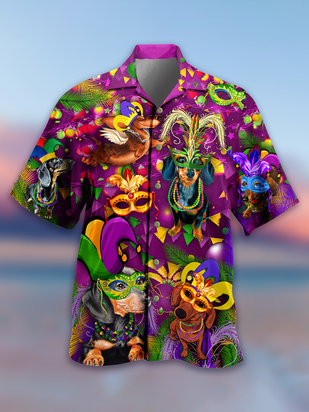 Holiday Leisure Holiday Elements Carnival Feather And Mask Pattern Hawaiian Style Printed Shirt Top, Multicolor, Shirts & Blouse
Holiday Leisure Holiday Elements Carnival Feather And Mask Pattern Hawaiian Style Printed Shirt Top, Multicolor, Shirts & Blouse