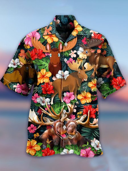Creative Hawaiian Graphic Short Sleeve Casual Men's Shirt, As picture, Men's Floral shirt
Creative Hawaiian Graphic Short Sleeve Casual Men's Shirt, As picture, Men's Floral shirt