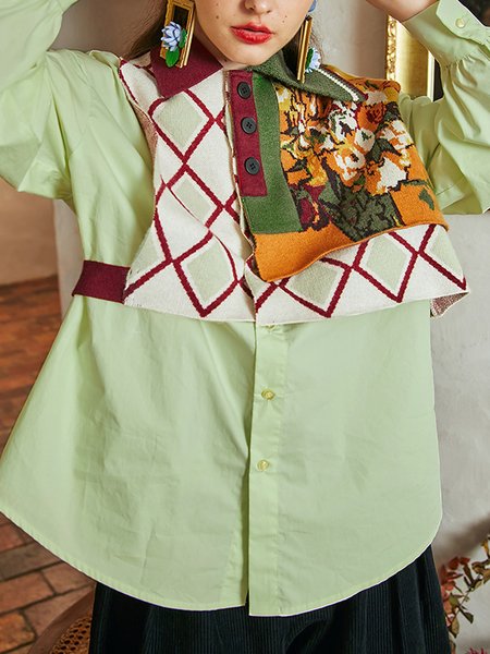 vintage floral geometric Cotton Casual Shirt Collar Long Sleeve Blouse, Lightgreen, Shirts & Blouses
vintage floral geometric Cotton Casual Shirt Collar Long Sleeve Blouse, Lightgreen, Shirts & Blouses
