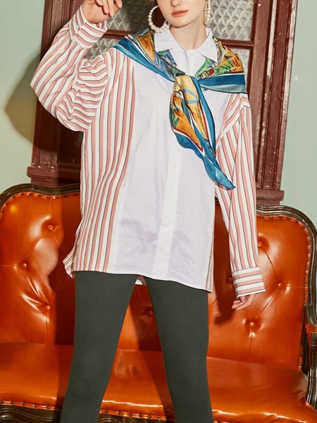 vintage Loosen Striped Shirt Collar Long Sleeve Blouse, White, Shirts & Blouses
vintage Loosen Striped Shirt Collar Long Sleeve Blouse, White, Shirts & Blouses