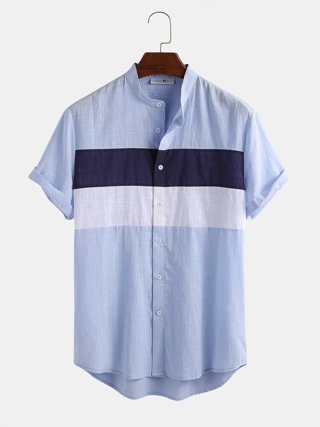 Cotton And linen Style American Casual Basic Wild Striped Contrasting linen Shirt, As picture, Men's Floral shirt
Cotton And linen Style American Casual Basic Wild Striped Contrasting linen Shirt, As picture, Men's Floral shirt