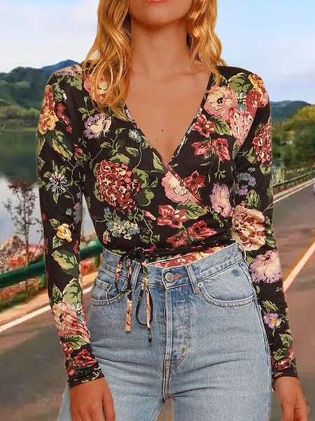 vacation Regular Fit Floral V Neck long sleeve Long sleeve tops, Black, Long sleeve tops
vacation Regular Fit Floral V Neck long sleeve Long sleeve tops, Black, Long sleeve tops