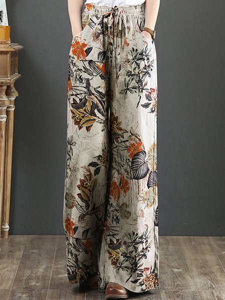 Casual Floral Printed Linen Fabric Spring New Popular Designer Ladies Loose Pants, Multicolor, Pants
Casual Floral Printed Linen Fabric Spring New Popular Designer Ladies Loose Pants, Multicolor, Pants