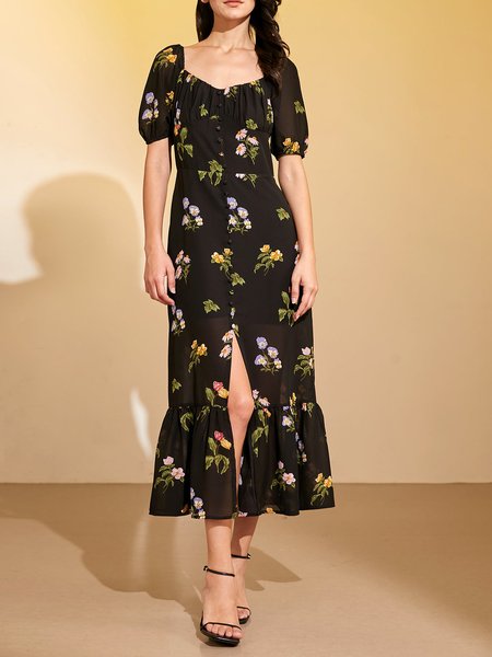 vacation short sleeve U-Neck Regular Fit Floral maxi Short sleeve women Dress, Multicolor, Dresses
vacation short sleeve U-Neck Regular Fit Floral maxi Short sleeve women Dress, Multicolor, Dresses