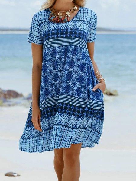 Ethnic style floral print hot spring new designer women's dress, Multicolor, Mini Dresses
Ethnic style floral print hot spring new designer women's dress, Multicolor, Mini Dresses