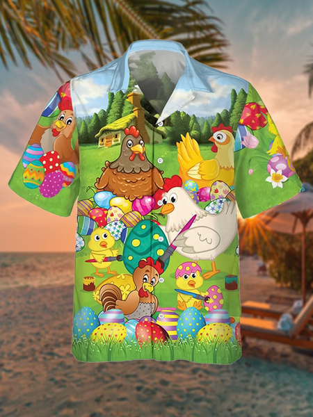 Leisure Holiday Festival Collection Animal Egg Element Pattern Hawaiian Print Shirt, Multicolor, Men's Floral shirt
Leisure Holiday Festival Collection Animal Egg Element Pattern Hawaiian Print Shirt, Multicolor, Men's Floral shirt