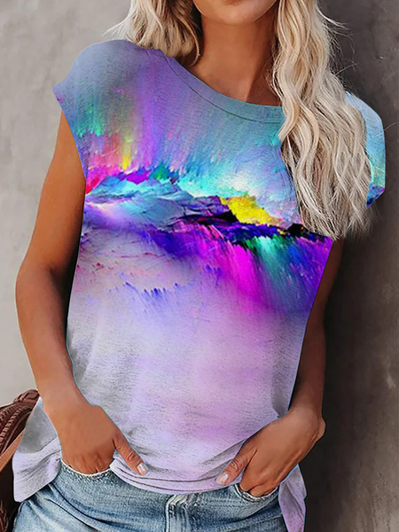 Geometric gradient rainbow water ripple tie dye top T-shirt Plus Size, Blue purple, T-Shirts
Geometric gradient rainbow water ripple tie dye top T-shirt Plus Size, Blue purple, T-Shirts