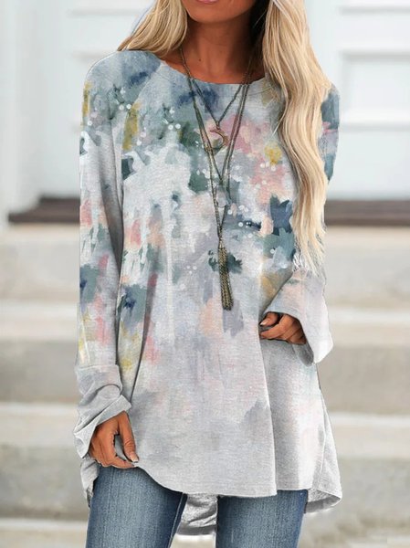 Watercolor Painting Crew Neck Raglan Sleeve Casual Long Sleeve Tops, Multicolor, Long sleeve tops
Watercolor Painting Crew Neck Raglan Sleeve Casual Long Sleeve Tops, Multicolor, Long sleeve tops