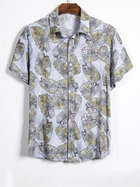 Vintage Botanical Texture Leaf Pattern Casual Short Sleeve Shirt, Photo color, Shirts & Blouse
Vintage Botanical Texture Leaf Pattern Casual Short Sleeve Shirt, Photo color, Shirts & Blouse