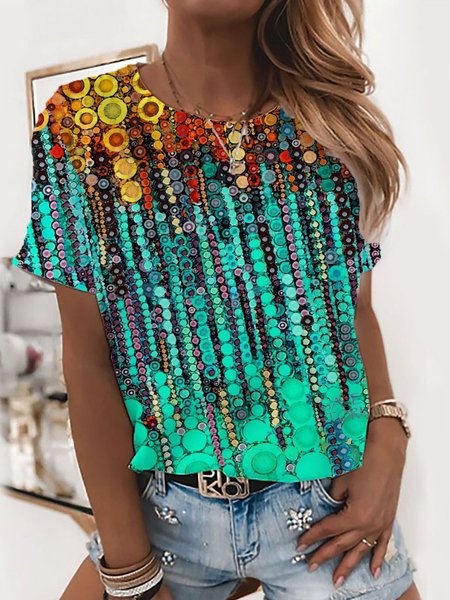 Regular Fit Casual Tribal Prined Short Sleeve Round Neck T-Shirts, Green, T-Shirts
Regular Fit Casual Tribal Prined Short Sleeve Round Neck T-Shirts, Green, T-Shirts