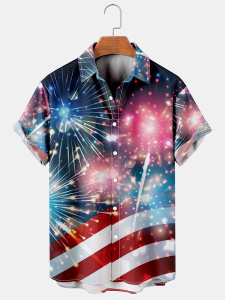 American Flag Graphic Men's Casual Short Sleeve Shirt, As picture, Men's Floral shirt
American Flag Graphic Men's Casual Short Sleeve Shirt, As picture, Men's Floral shirt