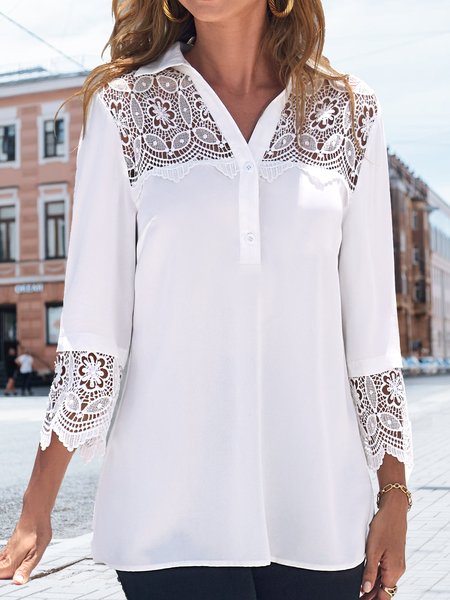 Plain no pattern nail buckle lace loose top T-shirt Plus Size, White, Long sleeve tops
Plain no pattern nail buckle lace loose top T-shirt Plus Size, White, Long sleeve tops