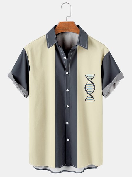 Mens Art Geometric Print Casual Breathable Short Sleeve Bowling Shirt, Blue, Men's Floral shirt
Mens Art Geometric Print Casual Breathable Short Sleeve Bowling Shirt, Blue, Men's Floral shirt