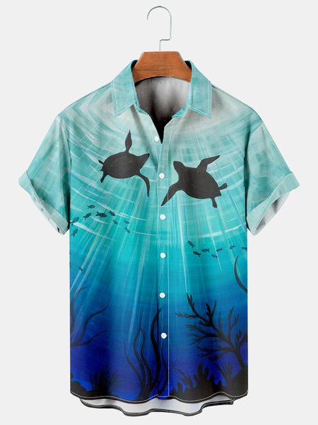 Men's Oil Painting Print Casual Short Sleeve Hawaiian Shirt, Blue, Men's Floral shirt
Men's Oil Painting Print Casual Short Sleeve Hawaiian Shirt, Blue, Men's Floral shirt