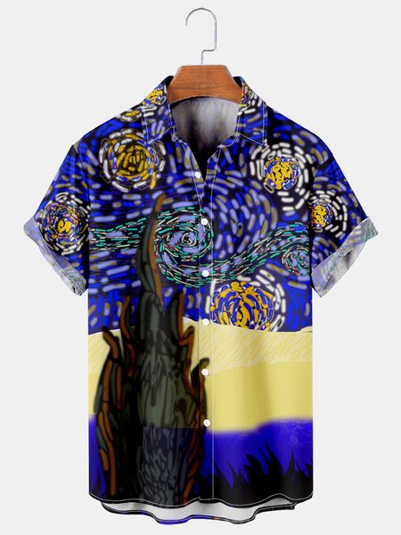 Creative Oil Painting Graphic Short Sleeve Casual Men's Hawaiian Shirt, As picture, Shirts & Blouse
Creative Oil Painting Graphic Short Sleeve Casual Men's Hawaiian Shirt, As picture, Shirts & Blouse