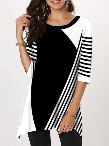 Regular Fit Half Sleeve Color Block Crew Neck Short Sleeve Tops, Multicolor, T-Shirts
Regular Fit Half Sleeve Color Block Crew Neck Short Sleeve Tops, Multicolor, T-Shirts
