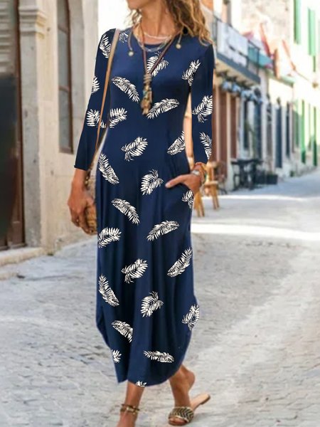 Casual Feather Print Spring New Hot Sale Designer Dresses for Women, Multicolor, Dresses
Casual Feather Print Spring New Hot Sale Designer Dresses for Women, Multicolor, Dresses
