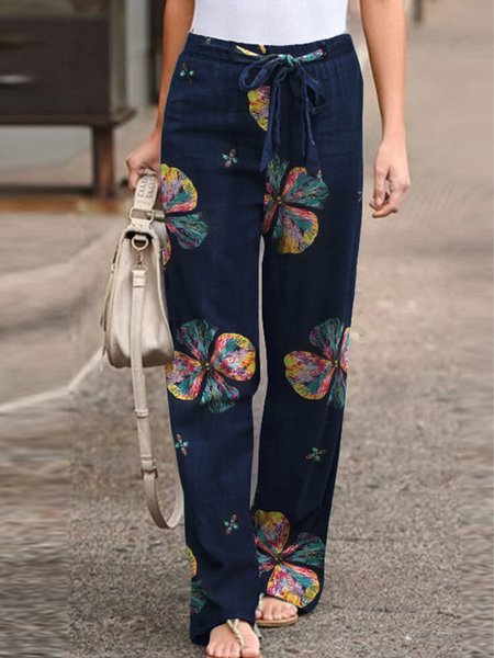 Casual Cotton Linen Floral Print Spring New Hot Sale Designer Women's Trousers, Multicolor, Pants
Casual Cotton Linen Floral Print Spring New Hot Sale Designer Women's Trousers, Multicolor, Pants
