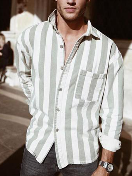 Cotton Linen Style American Casual Striped Versatile Linen Shirt, As picture, Shirts & Blouse
Cotton Linen Style American Casual Striped Versatile Linen Shirt, As picture, Shirts & Blouse