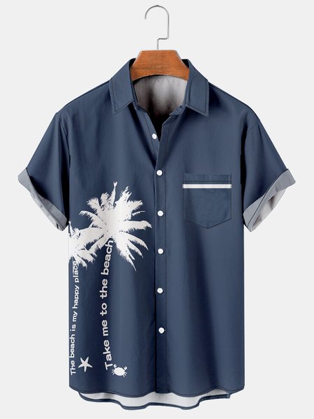 Mens Aloha Coconut Tree Loose Chest Pocket Short Sleeve Funky Hawaiian Shirts, Navy blue, Shirts & Blouse
Mens Aloha Coconut Tree Loose Chest Pocket Short Sleeve Funky Hawaiian Shirts, Navy blue, Shirts & Blouse