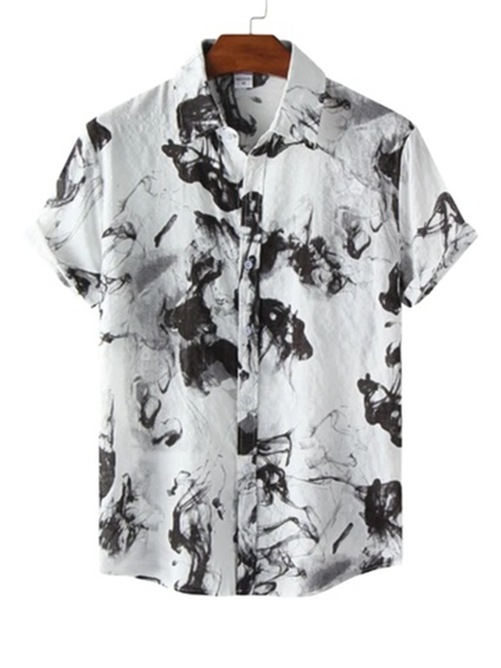 Cotton Linen Style American Casual Abstract Gradient Print Linen Shirt, As picture, Men's Floral shirt
Cotton Linen Style American Casual Abstract Gradient Print Linen Shirt, As picture, Men's Floral shirt