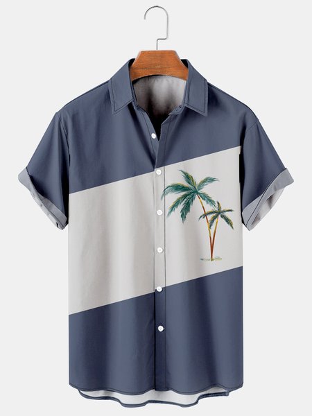Mens Coconut Tree Print Casual Breathable Short Sleeve Shirt, As picture, Men's Floral shirt
Mens Coconut Tree Print Casual Breathable Short Sleeve Shirt, As picture, Men's Floral shirt