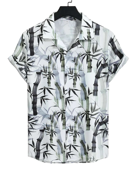 Cotton and Linen Style American Botanical Print Casual Versatile Linen Shirt, As picture, Men's Floral shirt
Cotton and Linen Style American Botanical Print Casual Versatile Linen Shirt, As picture, Men's Floral shirt