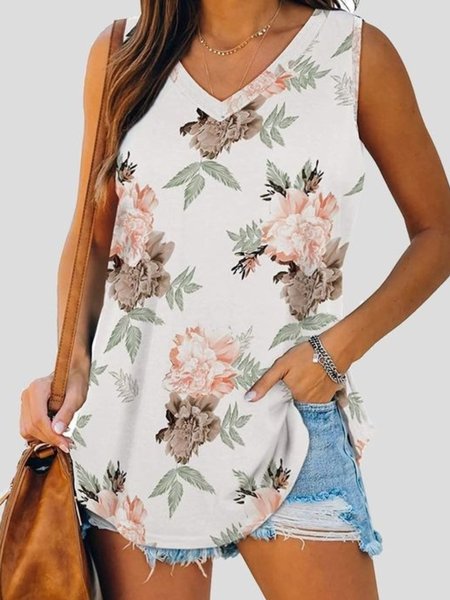 Casual Floral Sleeveless V Neck Plus Size Printed Tank Tops Top Vests, As picture, Tank Top
Casual Floral Sleeveless V Neck Plus Size Printed Tank Tops Top Vests, As picture, Tank Top