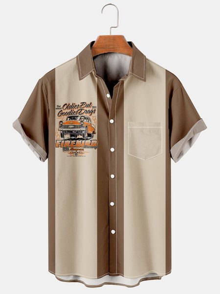 Mens Retro Racing Cars Lapel Loose Chest Pocket Short Sleeve Funky Hawaiian Shirts, Khaki, Men's Floral shirt
Mens Retro Racing Cars Lapel Loose Chest Pocket Short Sleeve Funky Hawaiian Shirts, Khaki, Men's Floral shirt
